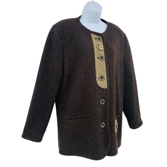 Petressa Sportive Tracht Vintage Wool Jacket Sz.44=14/XL - Picture 4 of 13